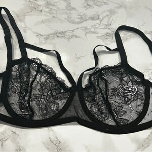 Cabernet unlined lace bra